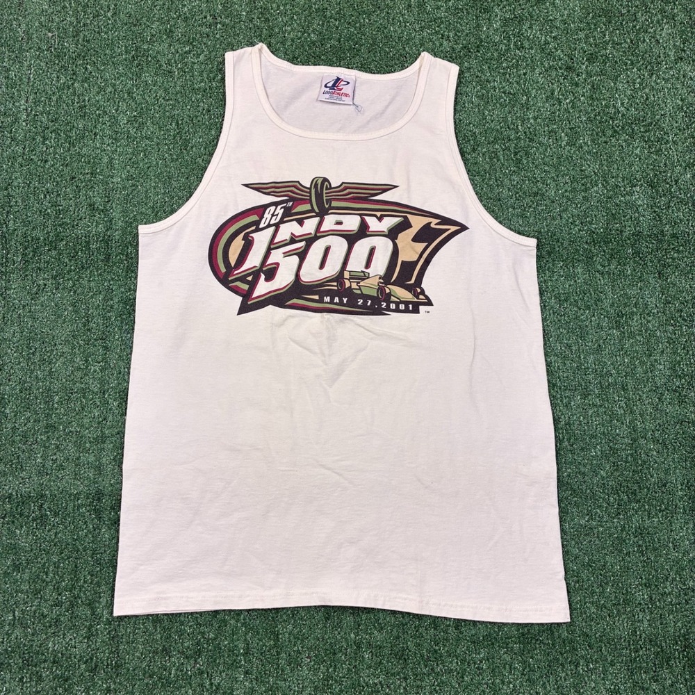 Y2K 2000's Indy 500 Racing Graphic Tank Top